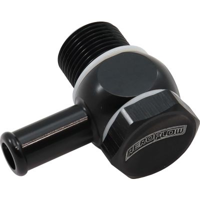 HOLLEY FITECH 9/16"-24 to 5/16BARB INLET FITTING KIT BLACK