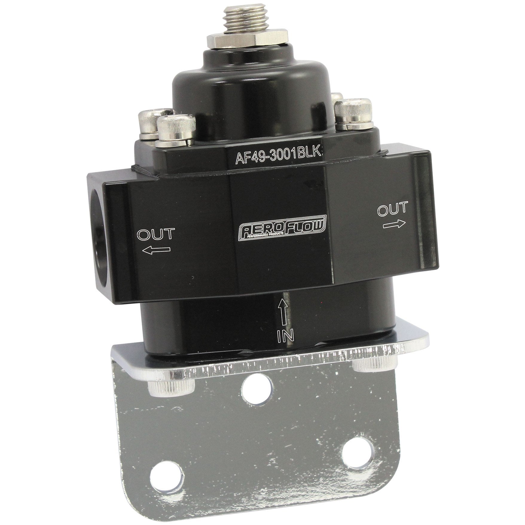 Aeroflow Billet 2-Port Fuel Pressure Regulator with -8 ORB Ports