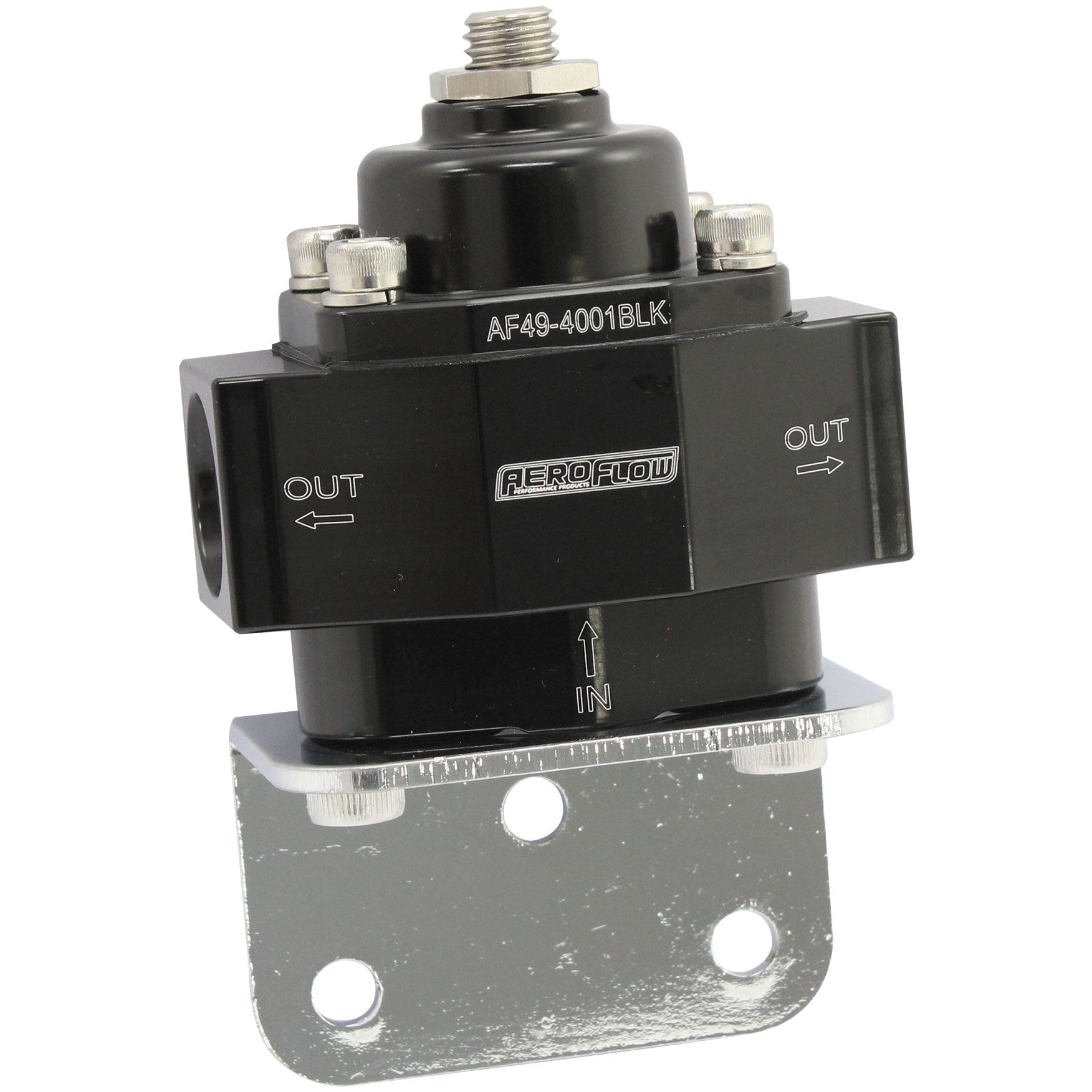 Aeroflow Billet 2-Port Fuel Pressure Regulator with 3/8" NPT Ports