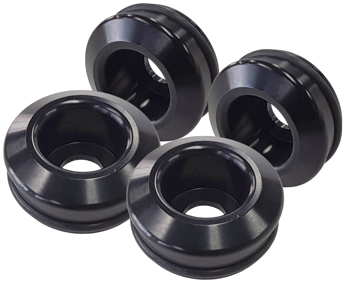 Nissan S14 S15 fuel injector inserts 4 x pieces Black anodi