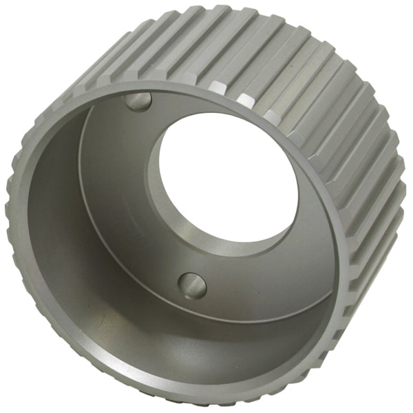 Chev Short Crank Gilmer pulleyanodised silver SBC/BBC