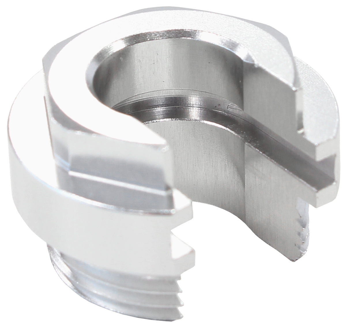 PUSH ON EFI FITTING RETAINING LOCKING COLLAR WITH SLOT SILVE