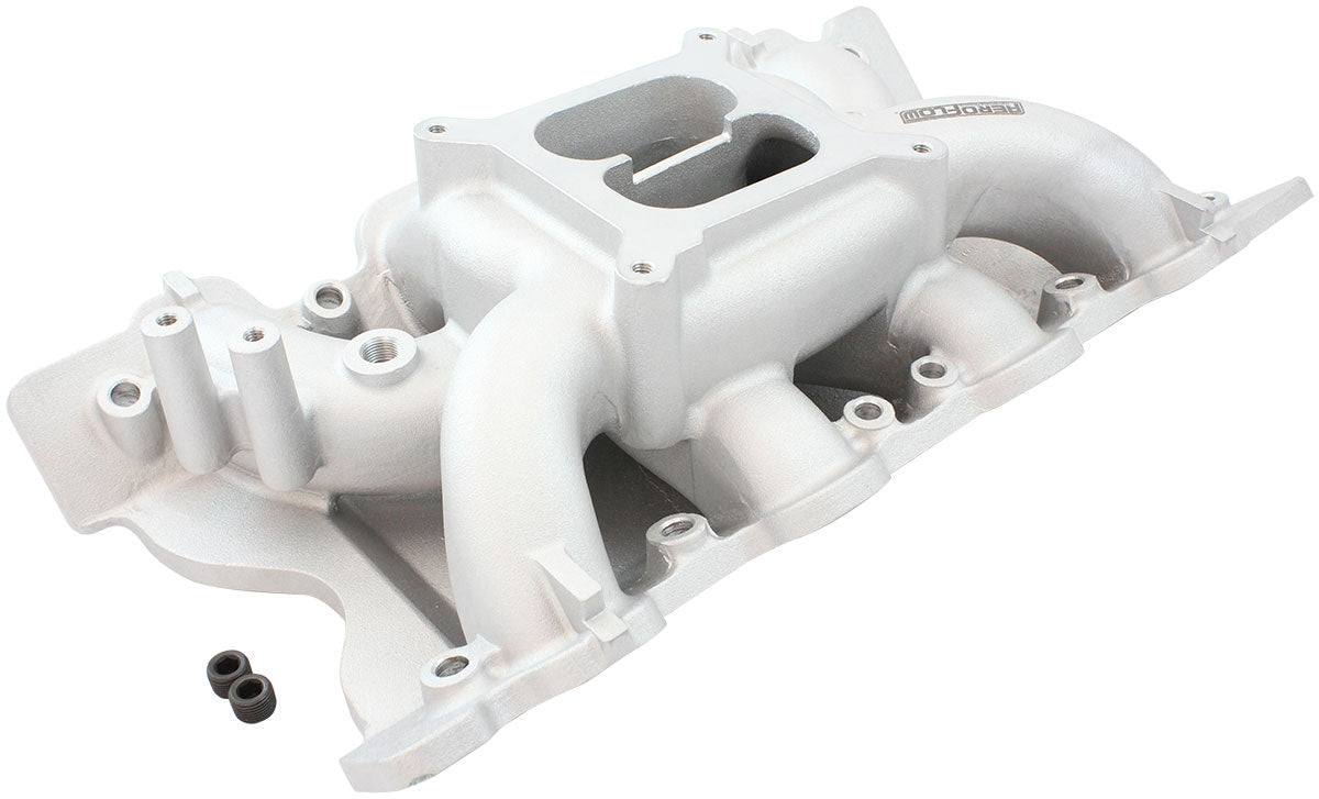 FORD CLEVELAND AIR GAP INTAKE MANIFOLD DUAL PLANE NATURAL 351C Aeroflow - AF6010-2002