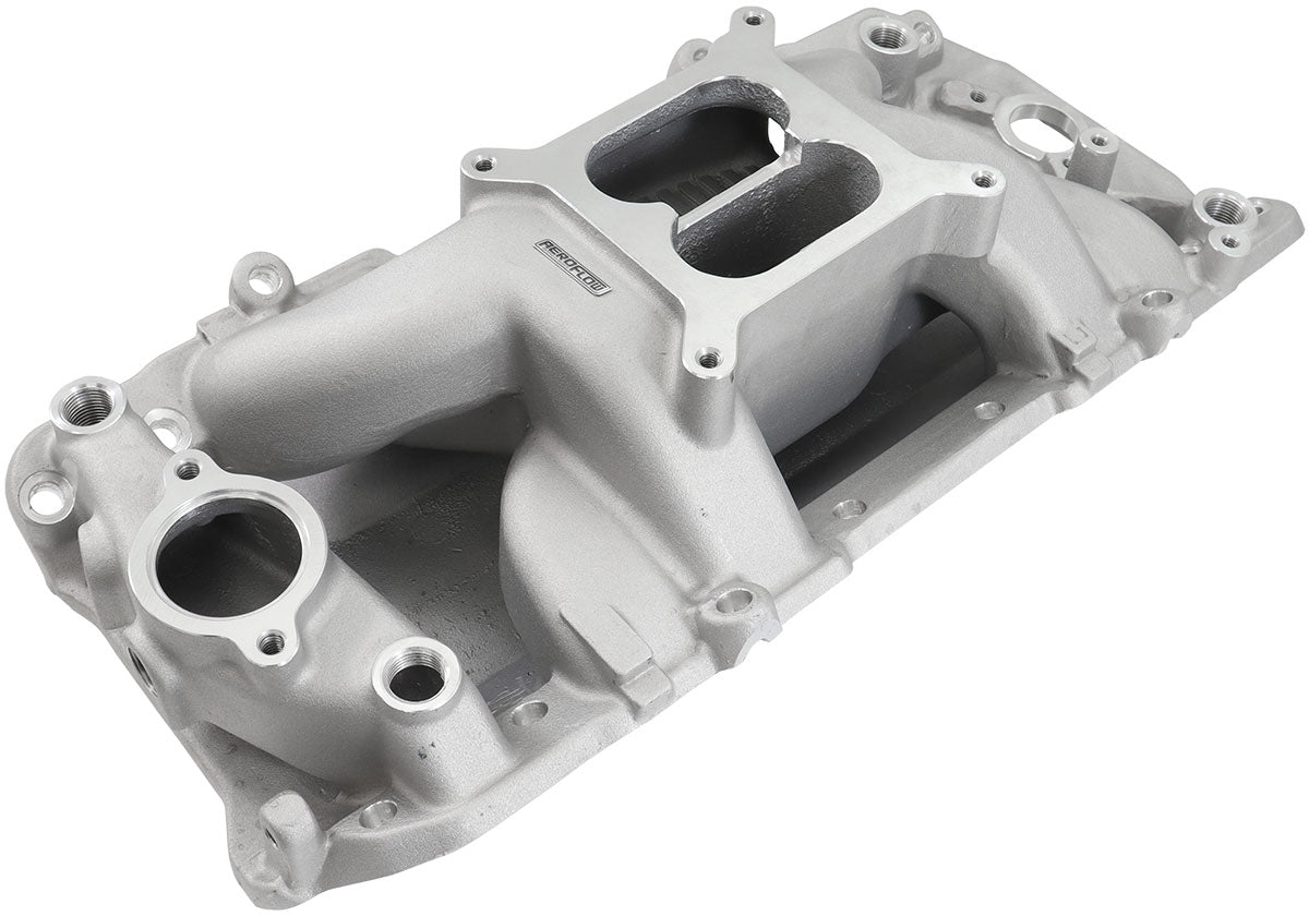 BBC AIR GAP INTAKE MANIFOLD DUAL PLANE CHEV 454 NATUR OVAL