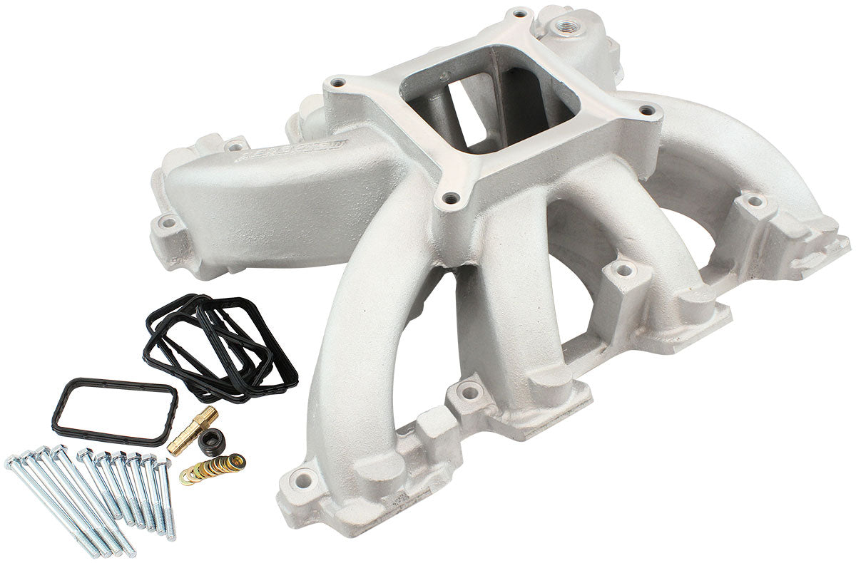 GM LS CARBY HI RISE INTAKE MANIFOLD RECTANGLE NON EFI LS3LS3 NATURA Aeroflow- 6040-6005