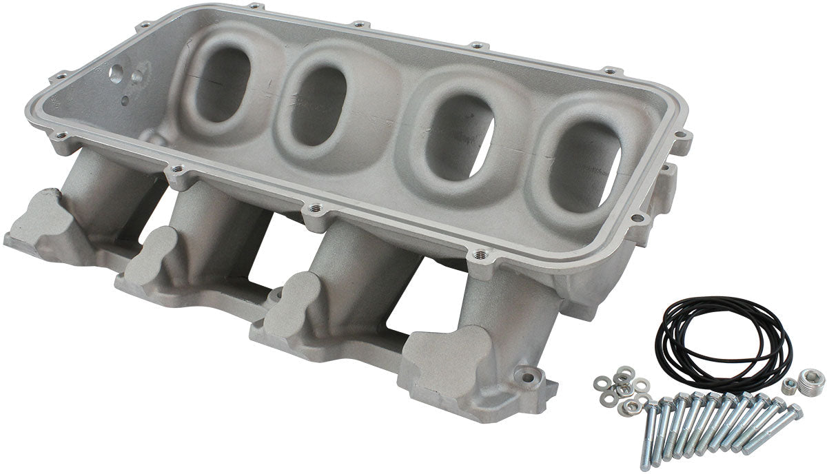 LOW RISE NON EFI GM LS BASE MODULAR INTAKE MANI CATHEDRAL PORT NATURAL AF 6079-5000