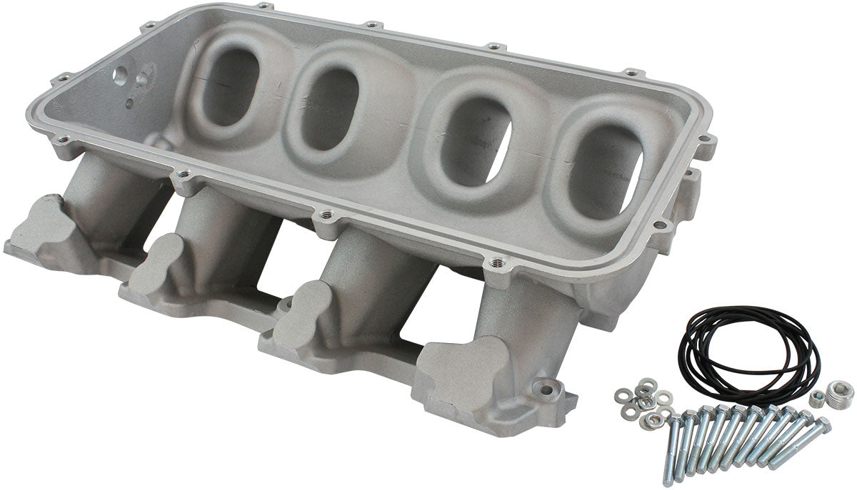 LOW RISE NON EFI GM LS BASE MODULAR INTAKE MANI RECTANGLE PORT NATURAL AF 6079-6000