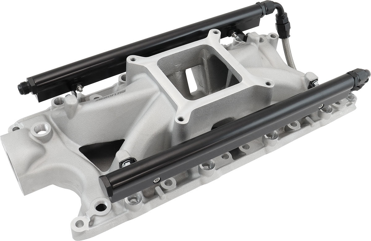 SBF EFI AIR GAP INTAKE MANIFOLSINGLE PLANE WINDSOR NATURAL FORD 302 - AF6090-2000