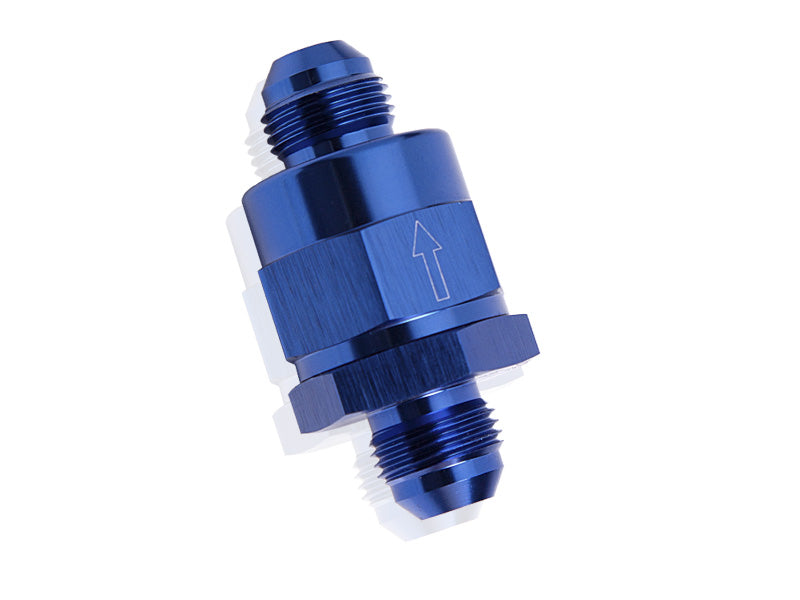 CHECK VALVE INLINE -10AN BLUE / ONE WAY VALVE