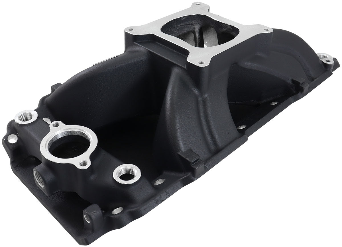 BBC HI RISE INTAKE MANIFOLD SINGLE PLANE OVAL 454 BLACK