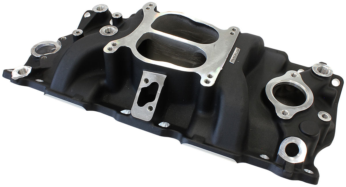 SBC CLASSIC INTAKE MANIFOLD DUAL PLANE CHEV 350 BLACK