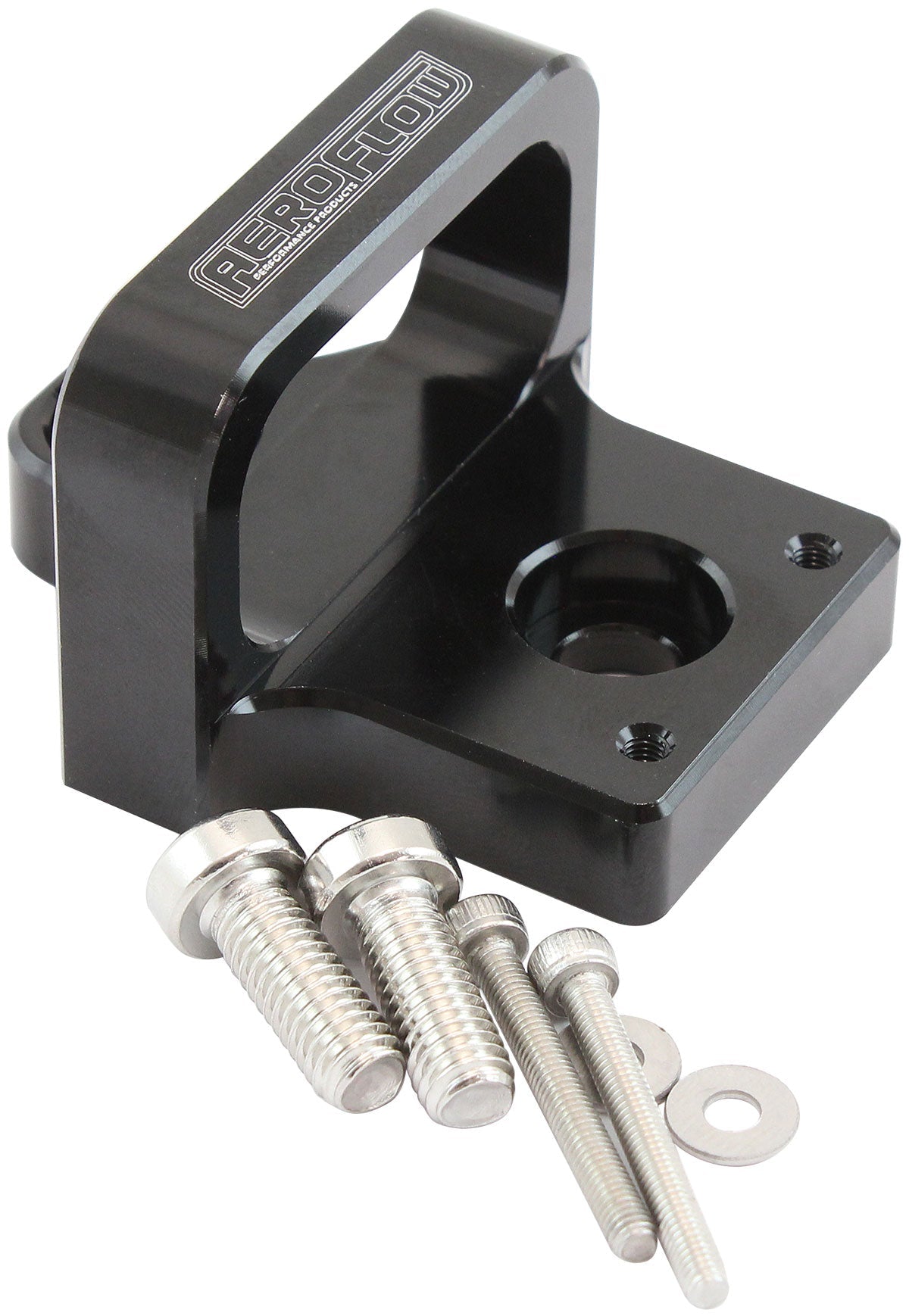 3 PORT BOOST SOLENOID MOUNTINGHOLDER BRACKET BLACK MAC VALVE Aeroflow- AF 64-1036