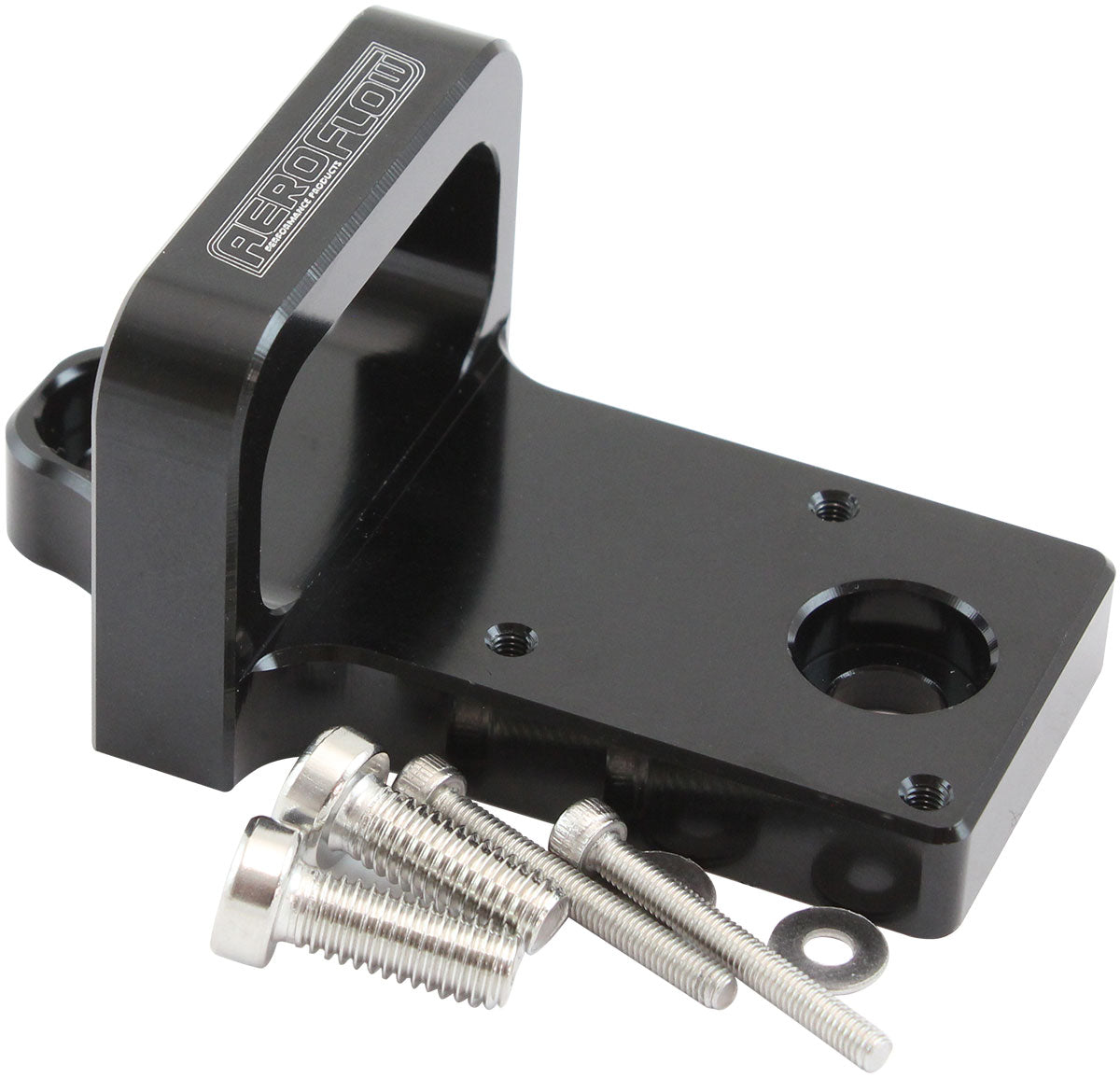 4 PORT BOOST SOLENOID MOUNTINGHOLDER BRACKET BLACK MAC VALVE Aeroflow- AF 64-1236