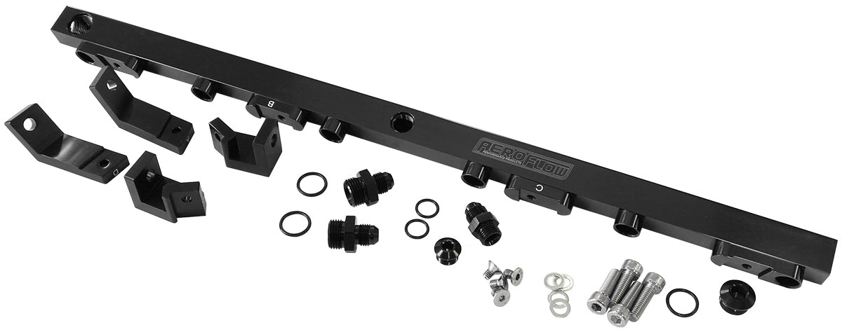 FUEL RAIL KIT BA BF BLACK FORD 6 CYLINDER BARRA