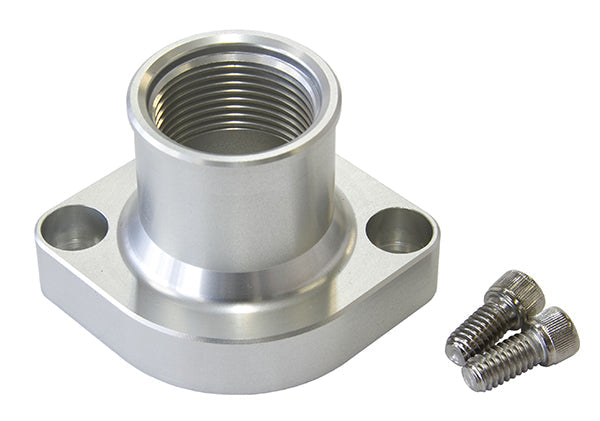 BILLET THERMOSTAT HOUSING SILVFORD 351C STRAIGHT UP CLEVELAN-16ORB Aeroflow - AF 64-2021S