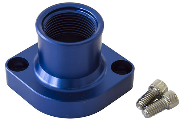 BILLET THERMOSTAT HOUSING BLUEFORD 351C STRAIGHT UP CLEVELAN-16ORB Aeroflow - AF 64-2021