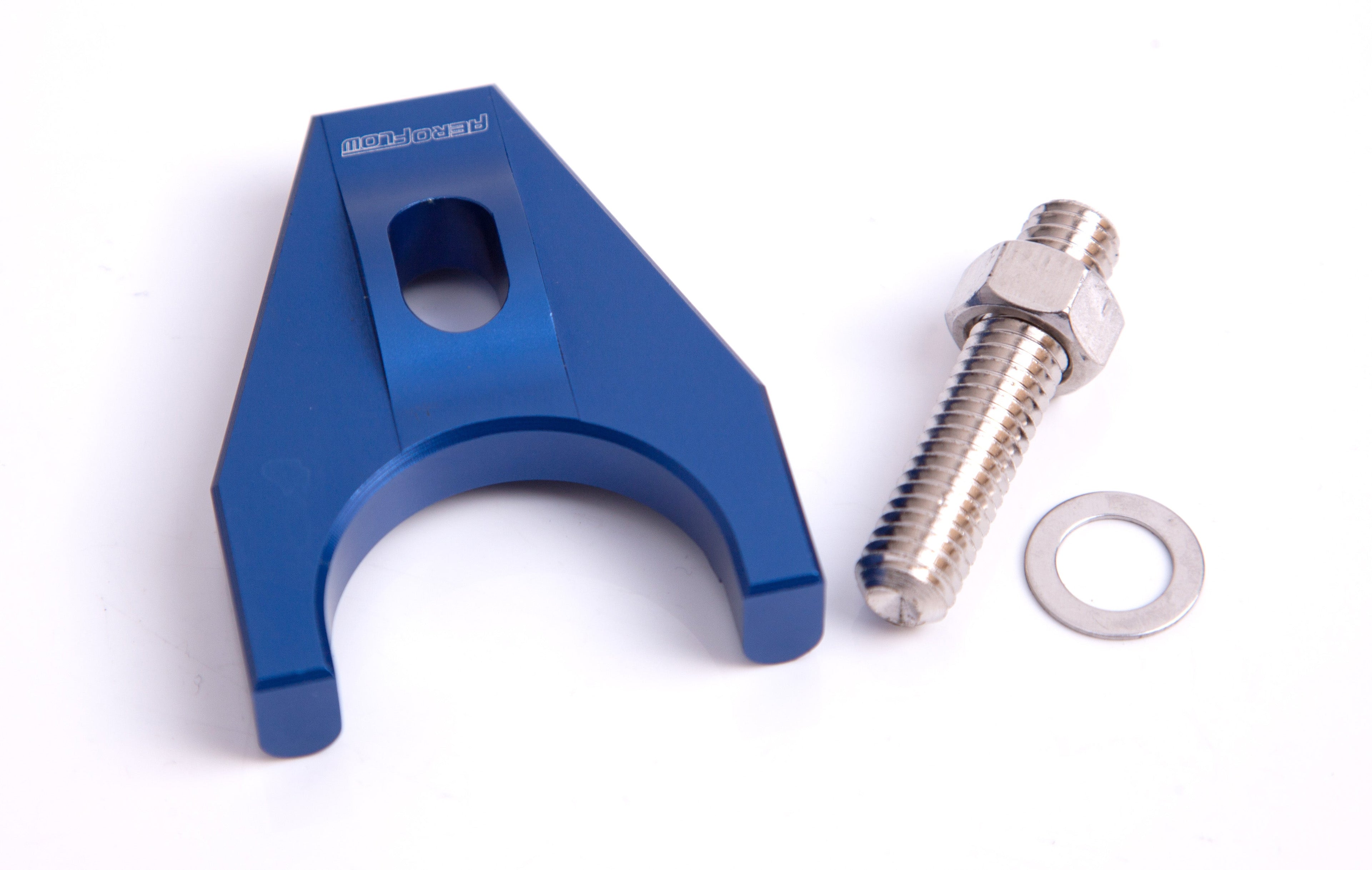 BILLET DISTRIBUTOR HOLD DOWN BLUE BRACKET SUITS ALL CHEV
