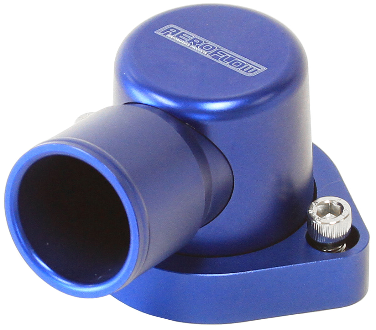 BILLET THERMOSTAT HOUSING BLUEFORD 351C 90 DEG CLEVELAND SWIVEL Aeroflow - AF 64-2039