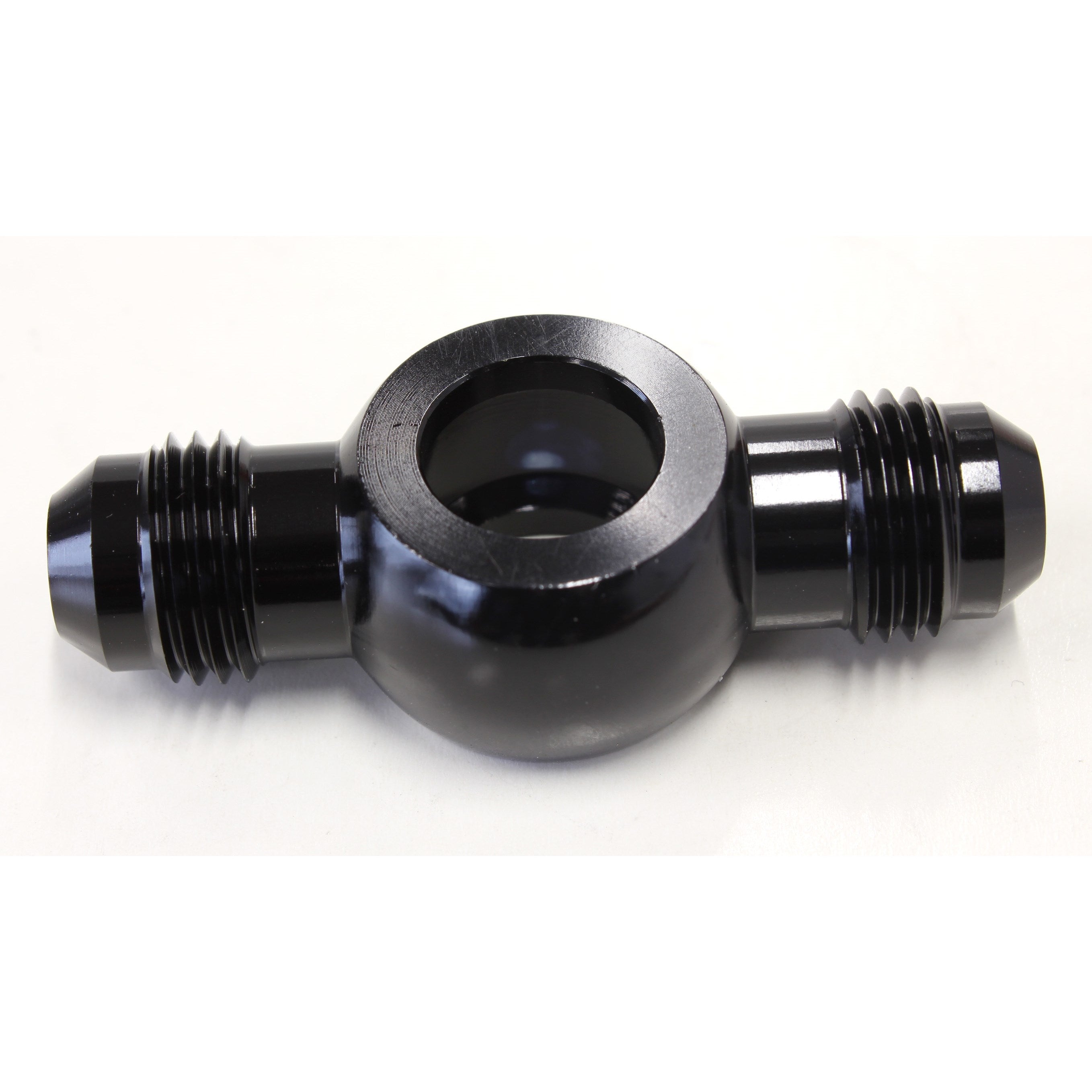 Alloy Double Ended AN Banjo 12mm (1/2") to -6AN, Black Finish