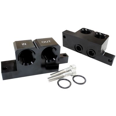 GM LS 90DEG OIL BLOCK ADAPTER SUITS FRONT/REAR SUMP -12ORB