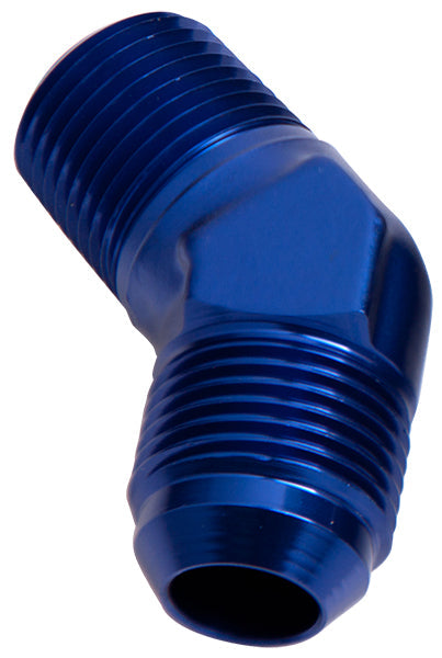 MALE 45 DEG 1" NPT TO -20AN BLACK MALE NPT TO AN 45 DEG