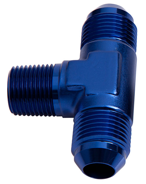 TEE -4AN WITH 1/4" NPT ON SIDEBLACK AN TEE WITH NPT ON SIDE