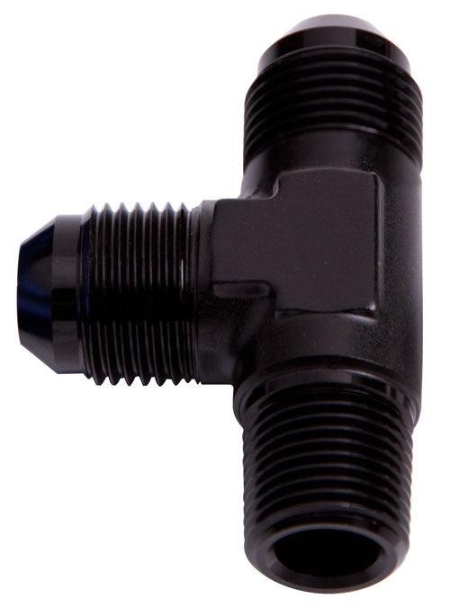 TEE -6AN WITH 1/4" NPT ON RUN BLACK AN TEE WITH NPT ON RUN