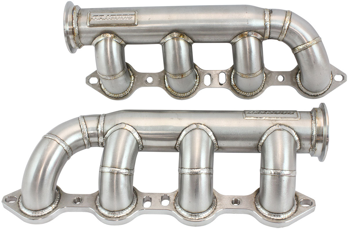 GM LS TWIN S/S TURBO MANIFOLDSPAIR FORWARD FACING V-BAND