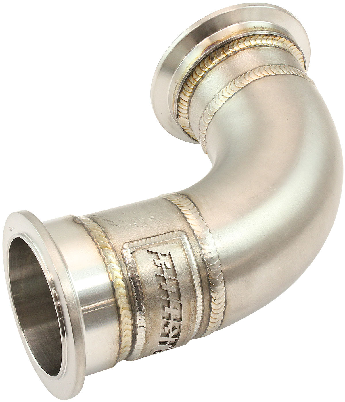 GM LS TWIN TURBO LONG S/S TURN UP ADAPTER SINGLE V-BAND MANIFOLD Aeroflow AF 8400-2012