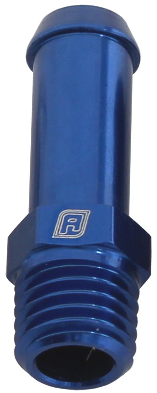 MALE 1/16" NPT TO 1/4" BARB BLUE STRAIGHT MALE TO MALE
