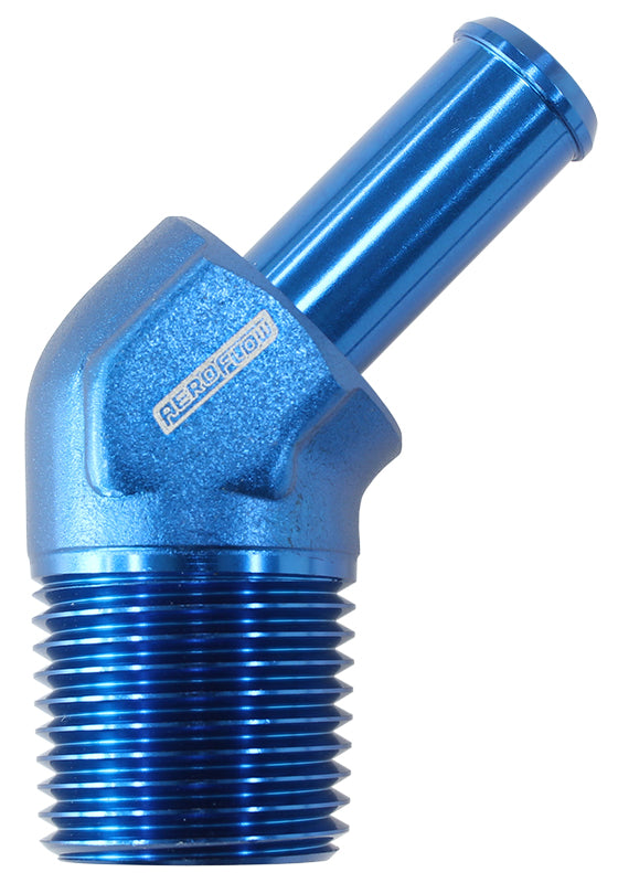 45 DEG 3/8" NPT TO -10 100/450SERIES HOSE BLUE SUIT BRAIDED