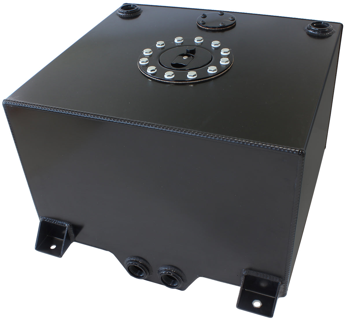 BLACK ALLOY FUEL CELL 38 LITRE10 US GALLONS WITH CAVITY/SUMP