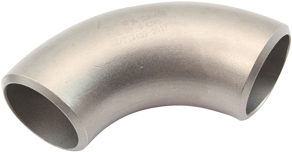 1-3/8" STAINLESS 90 DEG 2.0D RADIUS BEND TURBO MANIFOLD EXHPIPE STEAM STEEL AF 8523-1625S