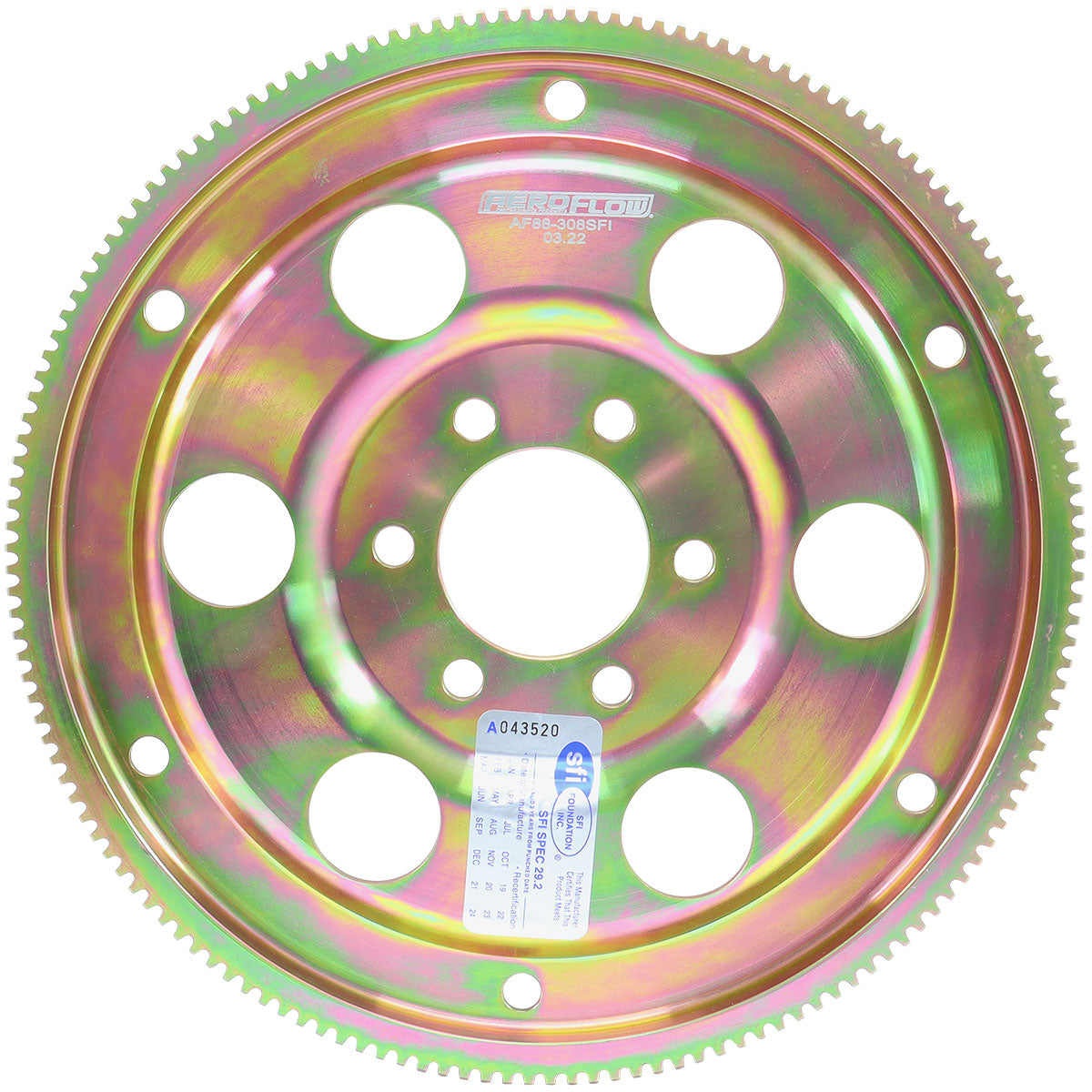 BILLET HOLDEN 308 153T INT BALFLEXPLATE NEUTRAL RACE Aeroflow - AF 88-308SFI