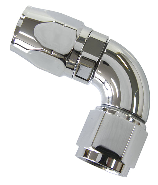 ELITE 90 DEG -6AN HOSE END ELITE SHOW QUALITY FULL FLOW