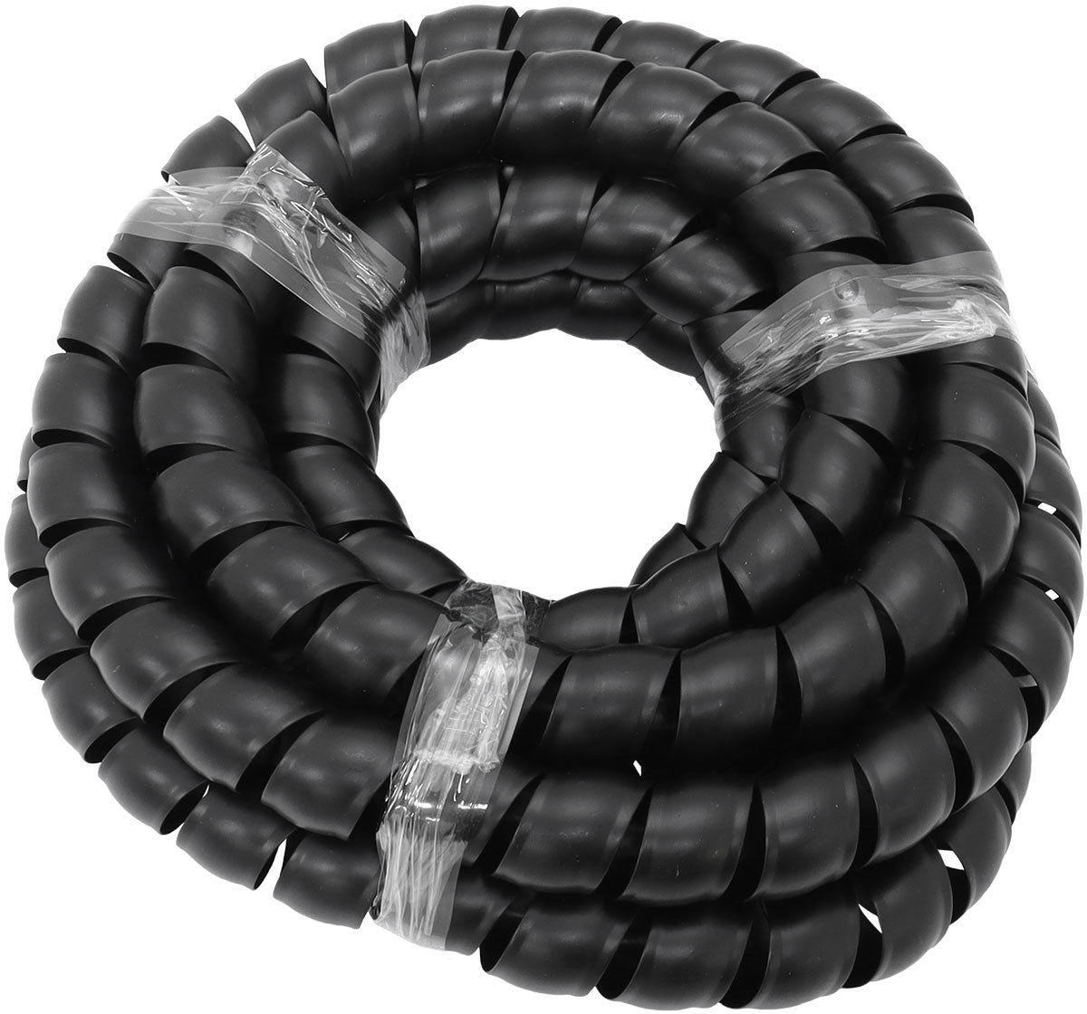 30.5mm I.D SPIRAL WRAP COVER BRAIDED HOSE WIRE 1 METER BLACK Aeroflow - AF 91-9810