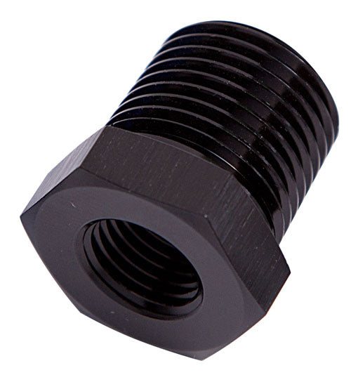 NPT PIPE REDUCER, BLACK 1/2" NPT MALE, 1/4" NPT FEMALE