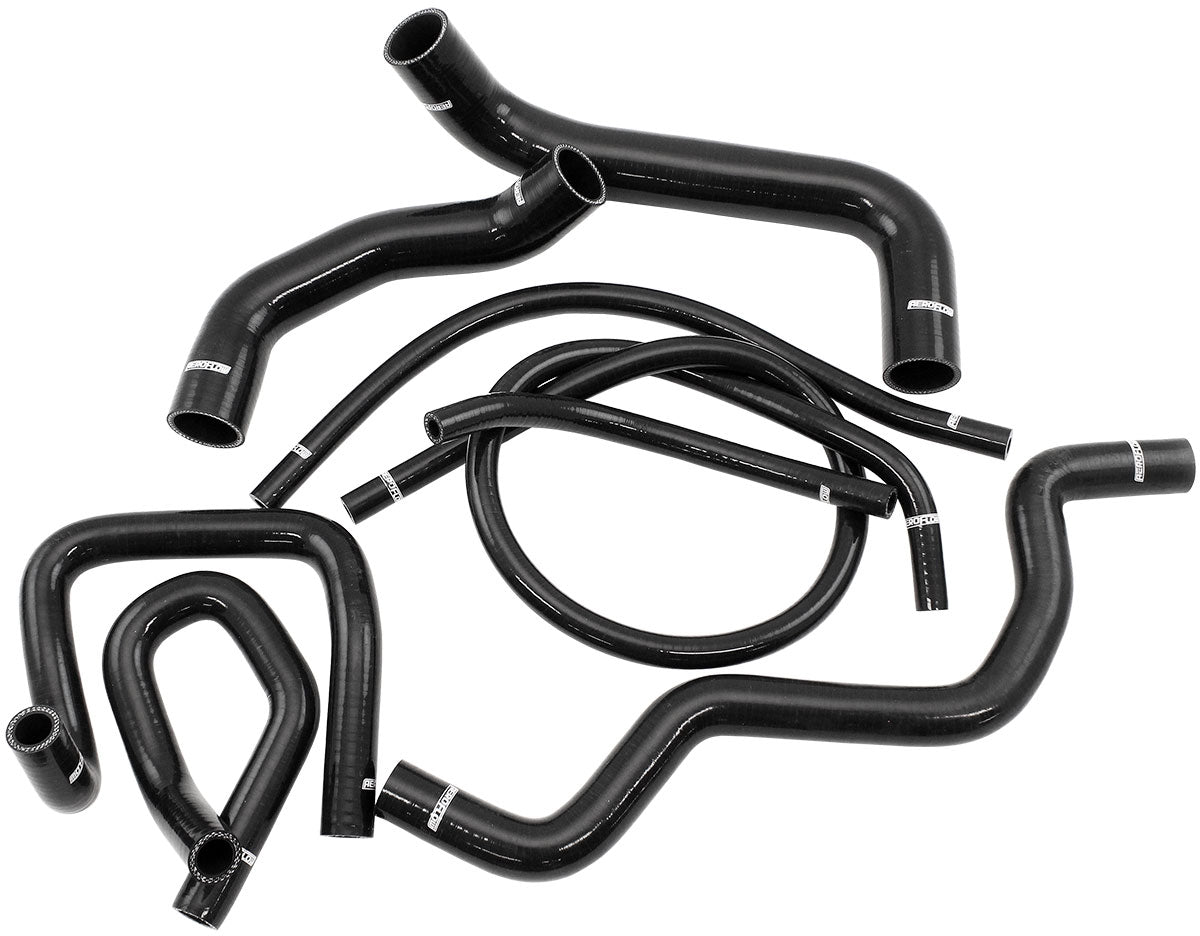FORD FALCON BA BF FG HEATER HOSE KIT BLACK BARRA RADIATOR SILCIONE Aeroflow AF 9270-0020