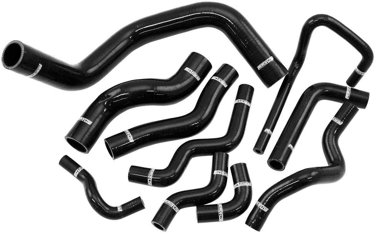 NISSAN SR20 HEATER HOSE KIT BLAC RADIATOR S13 S14 S15 180 SILCIONE Aeroflow AF 9270-0045