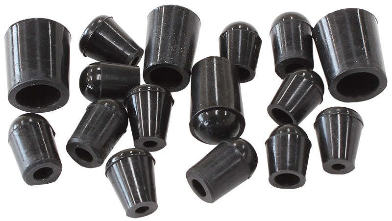 Vac blank off plugs (16) blacksilicone blank off caps x 16