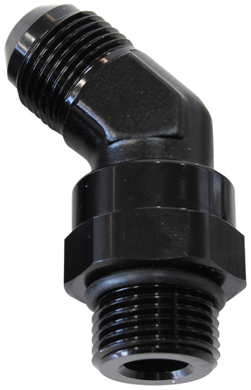 MALE -8 ORB 45 TO -8AN MALE BLACK FULL SWIVEL
