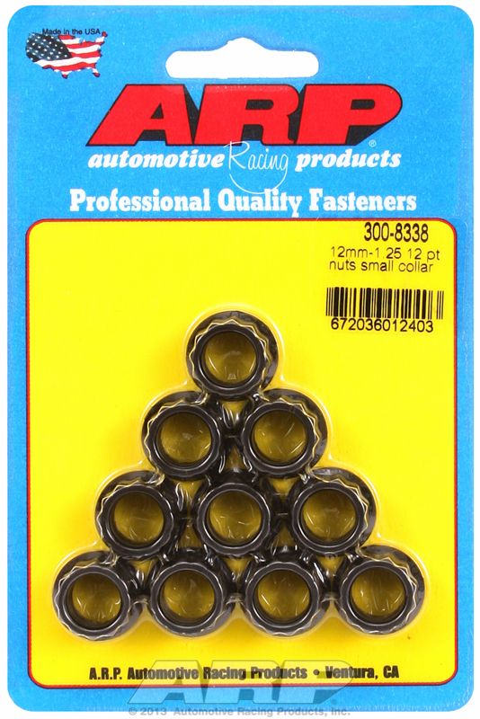 ARP 12-Point Nut, Chrome Moly Black Oxide