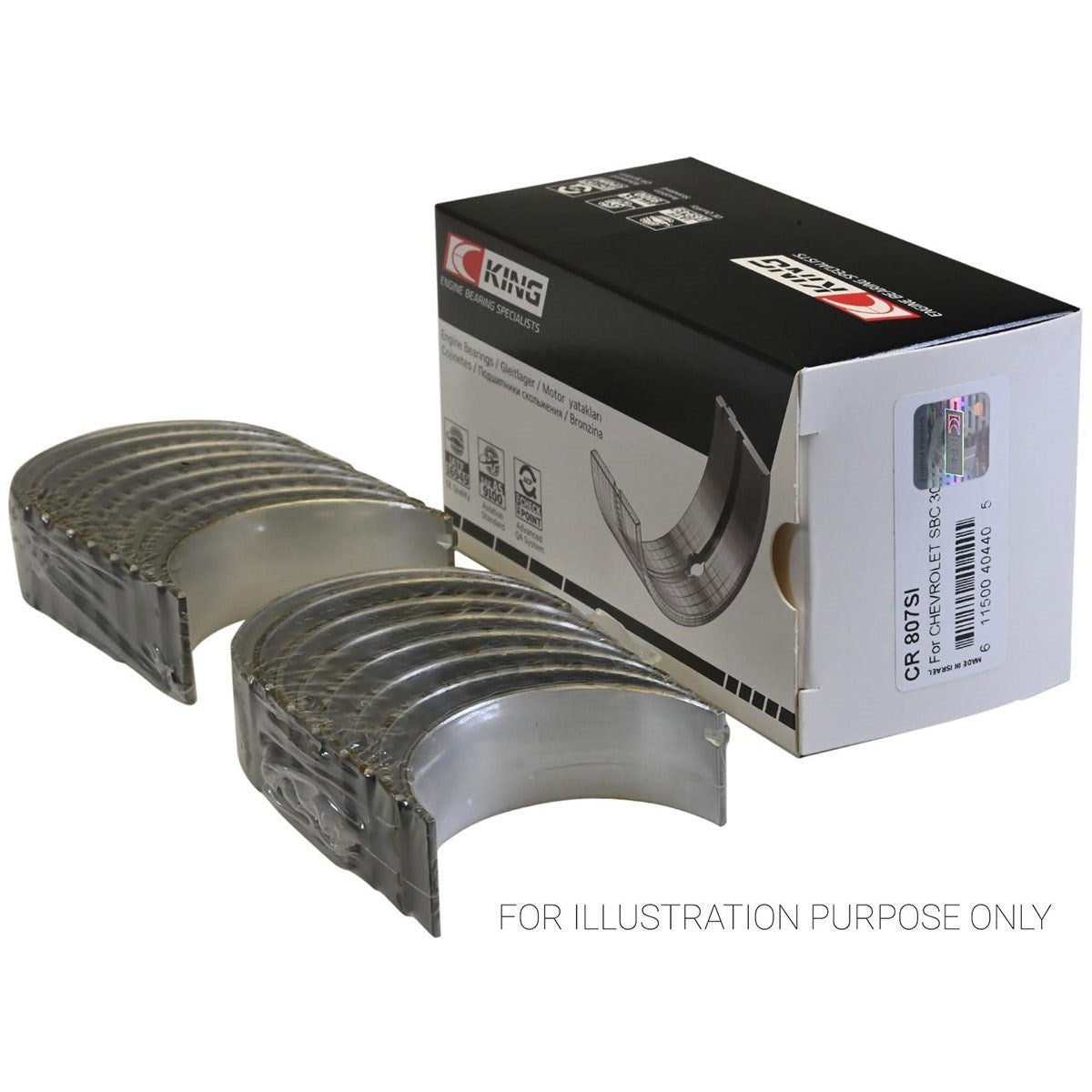 King SI Series Conrod Bearing Set, STD
