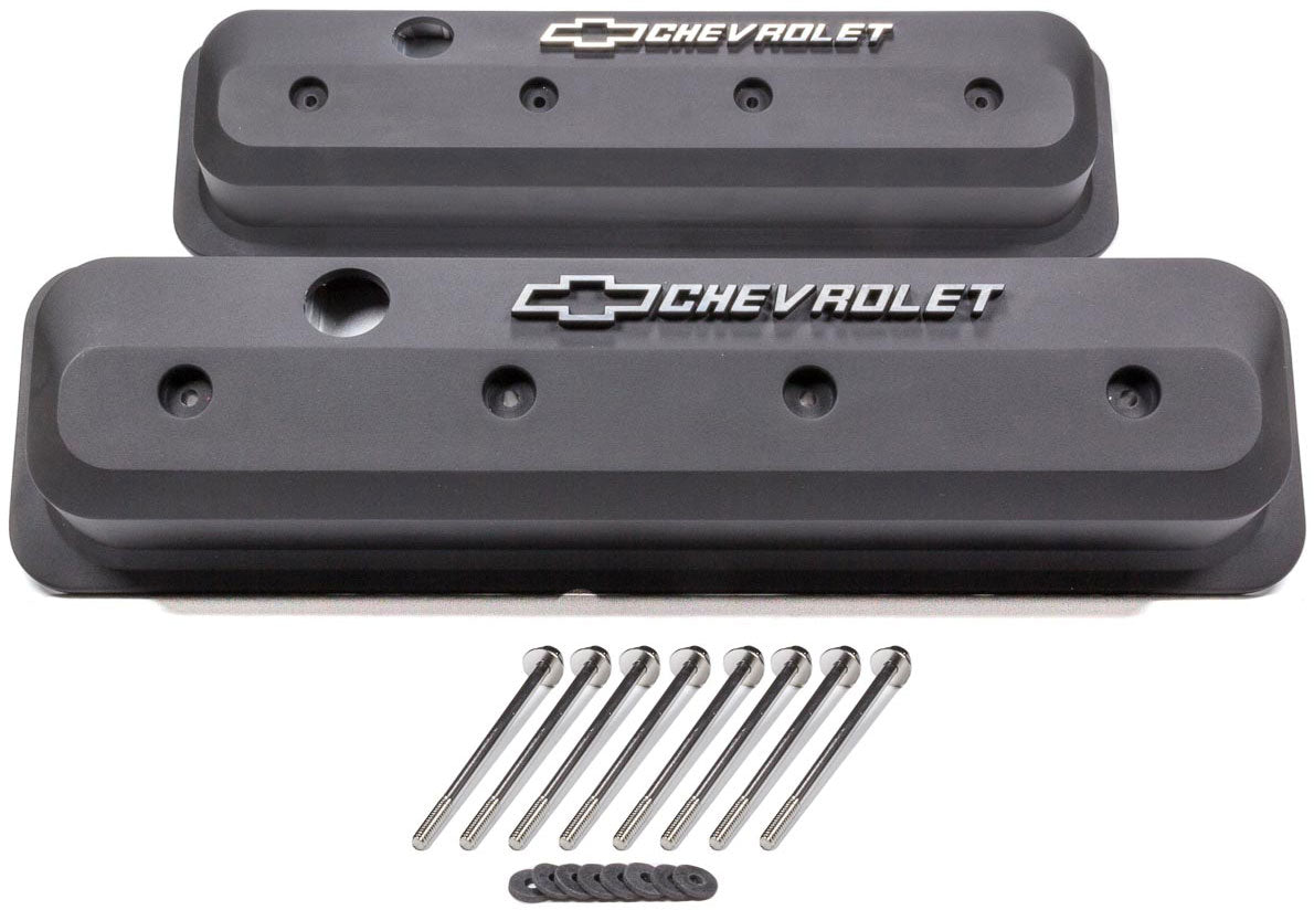 Proform Die-Cast Aluminium Slant Edge Valve Covers, Black